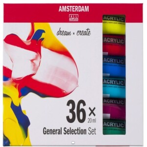 Farby akwarelowe Amsterdam Standard Series Acrylics Set General Selection 36X20MI